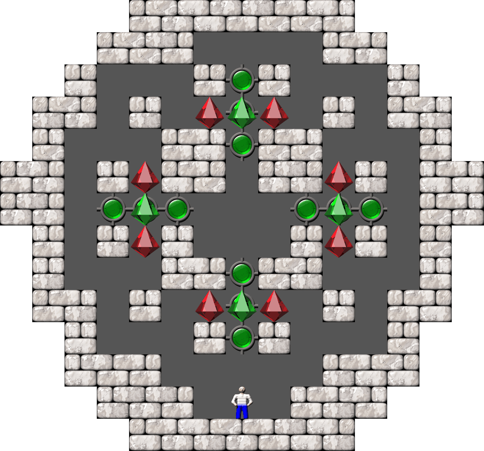 Sokoban ACSmileys 4 level 2